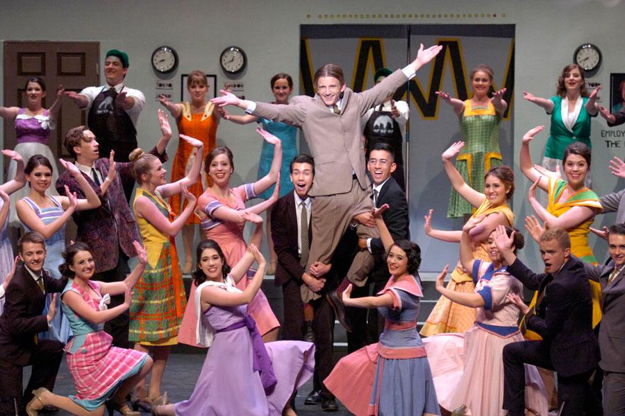 How to Succeed in Business Without Really Trying headlines the annual spring musical running until Saturday, April 26.