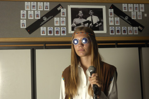 Amanda Rooker won the state level competition for National History Day with her performance on the Tinker v. Des Moines case, which established a standard for student speech in 1969.