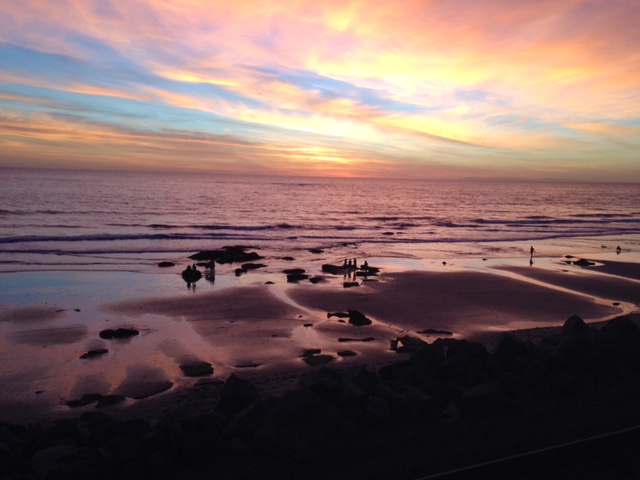 The beach along the  the San Clemente Pier up to North Beach is a beautiful scene and is a fun walk  with family, friends, or both. Photo by Valerie Ziesmer
