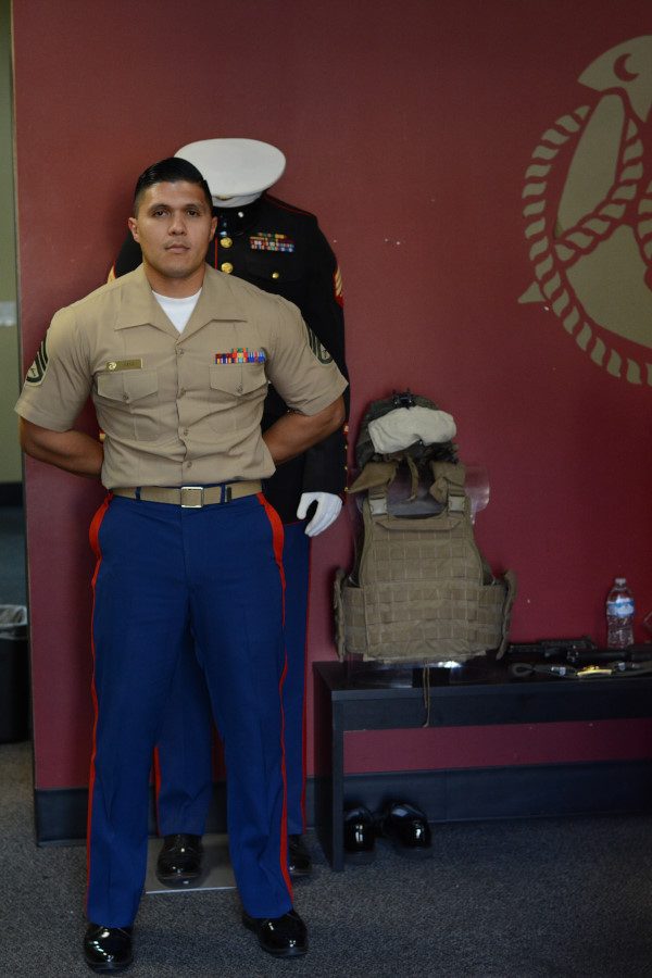 Staff Sergeant Cruz is the head recruiter of Recruiting sub station Mission Viejo for the Marine Corps. Photo by Dalton Flores