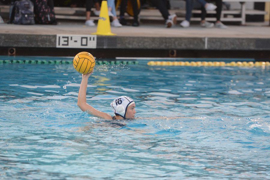 Senior Kylie Harman winds up for the shot in SJHHSs game against Capo Valley on January 19.  While the game resulted in a hard loss, the team has so much more to anticipate in the rest of regular league play.