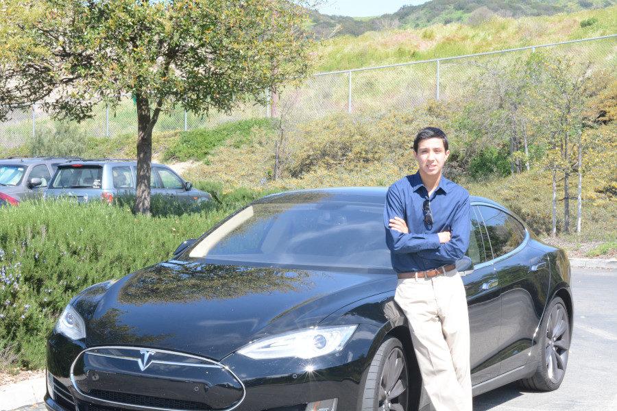 Senior Jonathan Tawil sports his 2014 Tesla Model S P85D in one of SJHHS’ parking lots. This is just one of the many superb vehicles that SJHHS students possess with other high quality cars tearing up the roads as well. 