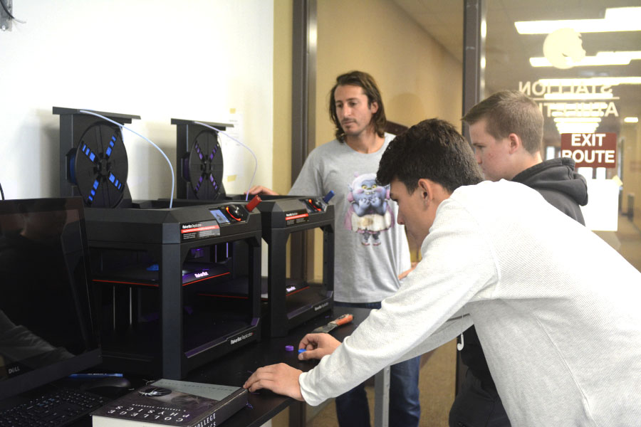 In the new Stem Lab class the students frequently work with 3D printers, along with other kinds of groundbreaking technology.