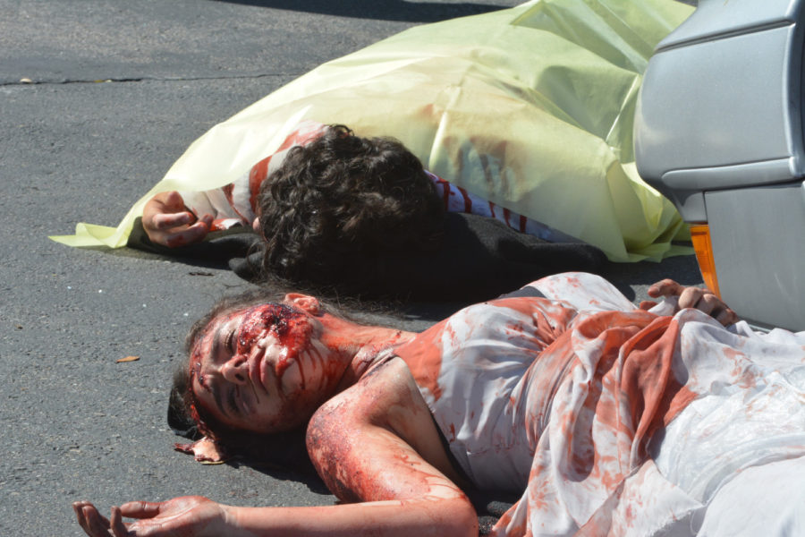 The body of Trent Wood (11) was found dead on arrival and Sophia Chacon (12) was later pronounced dead at the hospital due to cardiac arrest at the mock accident scene. Special effects makeup, applied by registered nurses, gave the actors a more realistic simulation to the consequences of driving under the influence of alcohol.