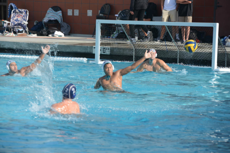 Ben Bandettini, 2, scores a goal against Aliso Niguel, contributing to the final score 12-10, where SJHHS lost.