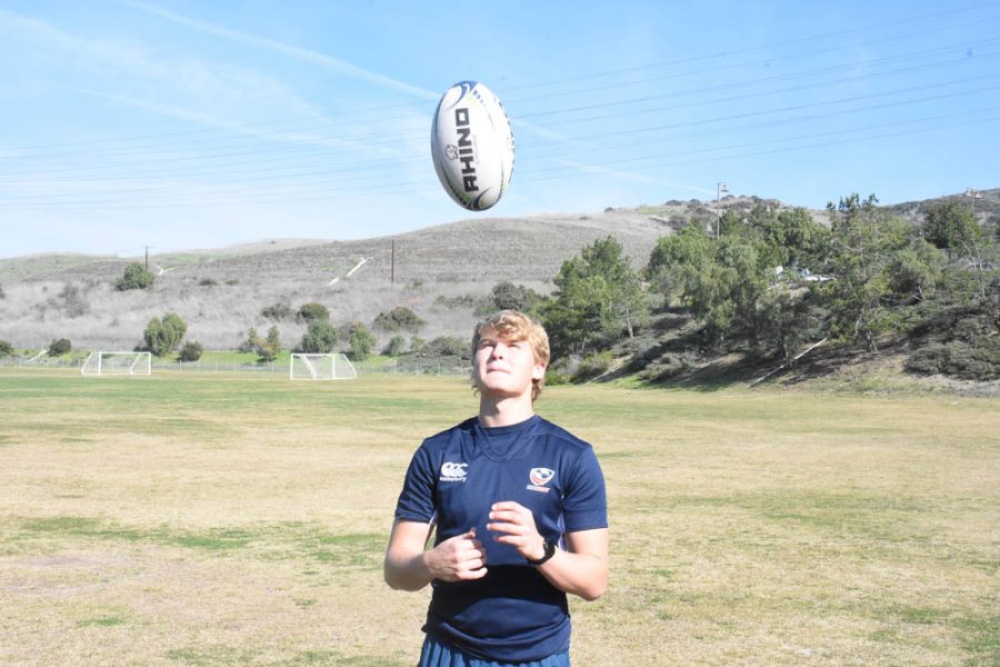 Lucas Pattinson (12), captain of the USA u18 team, has been playing rugby since the age of 12. He competes against local schools with the rugby club and has traveled to a considerable amount of places for his feats.