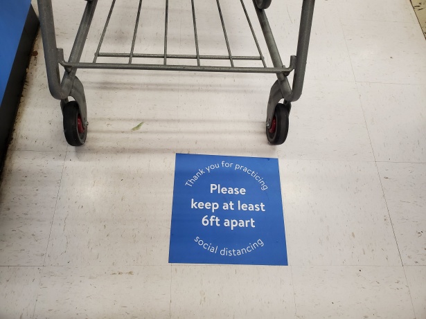 Essential businesses such as pharmacies and grocery stores are allowed to be open during this pandemic. They still encourage people to social distance, and stay six feet apart from anyone they do not live with. 