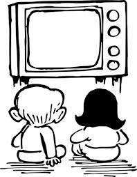 Kids sit by a TV screen to watch a movie. Majority of people find themselves doing the same thing due to the lockdown on account of COVID-19.