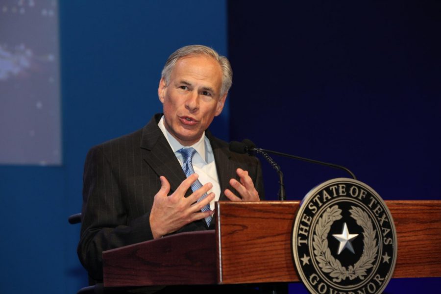 Pictured is Governor Greg Abbott of Texas, one of the two governors who tried to issue a statewide ban on mask mandates in school districts. 