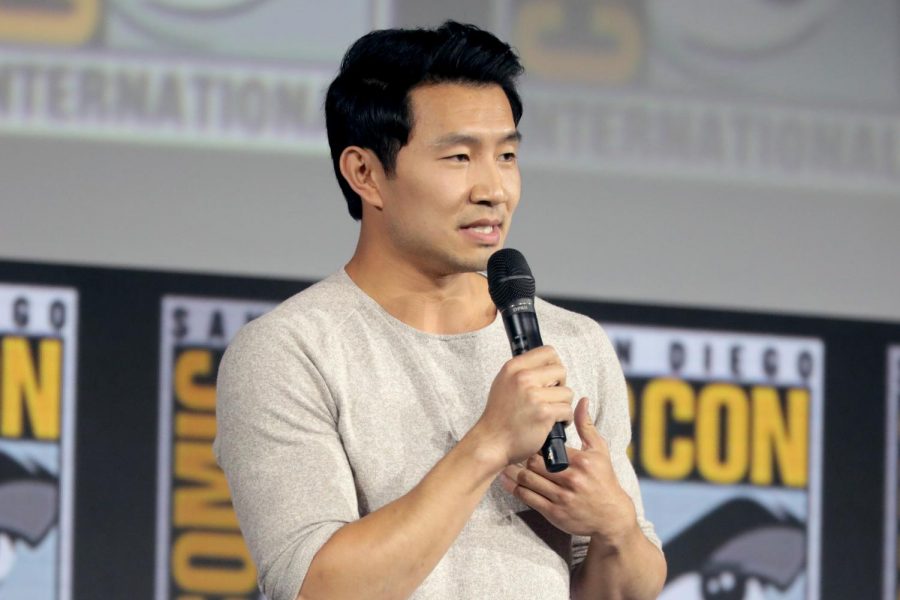 Simu Liu speaking at San Diego Comic-Con after being cast as titular main character, Shang-Chi, in Marvel’s new film: Shang-Chi and the Legend of the Ten Rings.