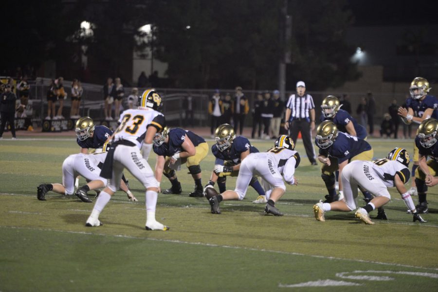 San Juan Hills defeats Capo Valley High School in exciting homecoming game. It was the teams second win of the season with a score of 66-13, breaking the school record of most points scored in a game.