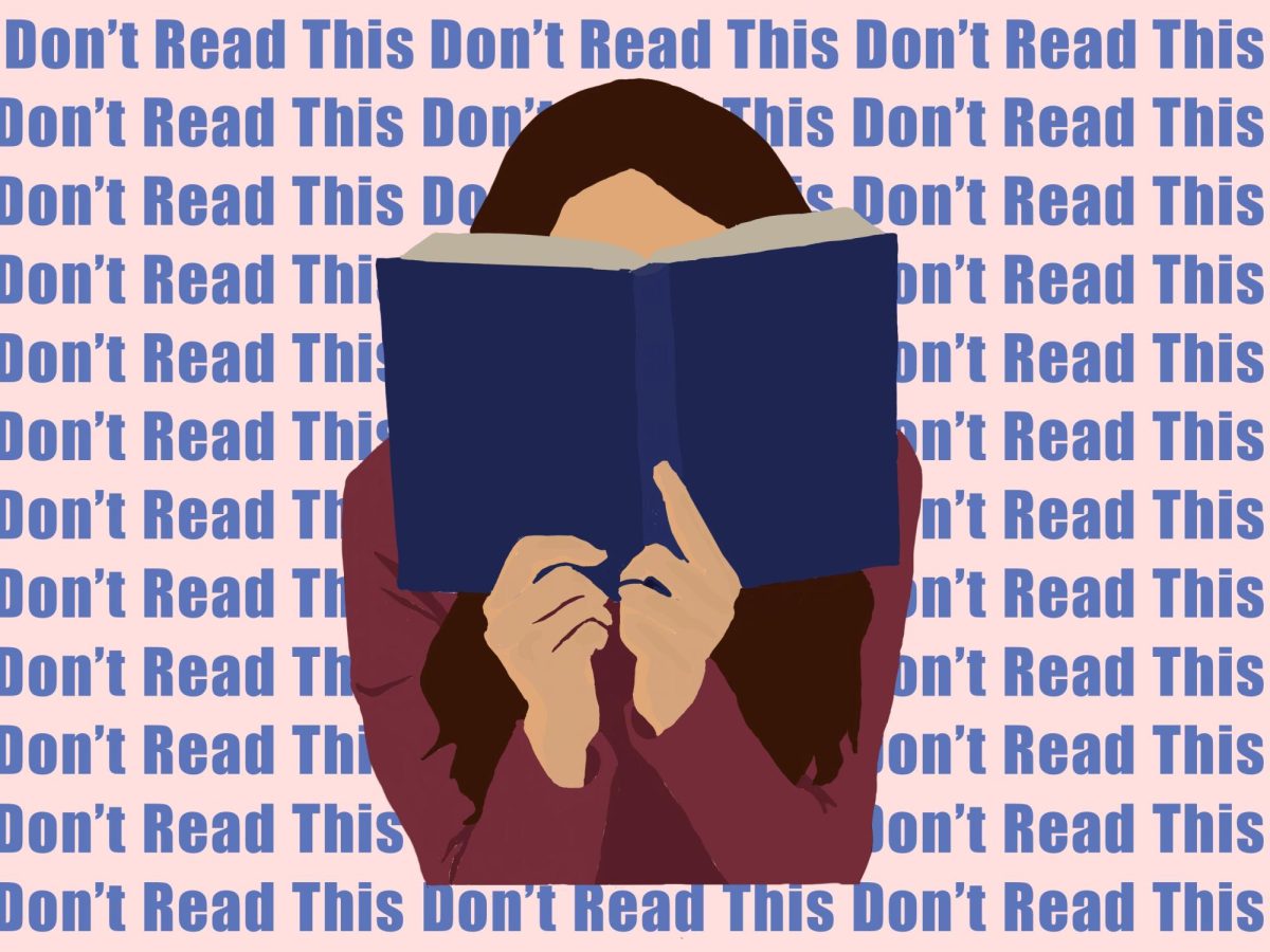 Artwork illustrating the focus of the decline in reading books. Students are constantly balancing school work and extra curriculars, leaving no time to flip through pages. 