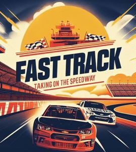 The promotional poster for Fast Track: Taking on the Speedway credits Nate Lawson as the director and Chanel Bradford as executive producer. 