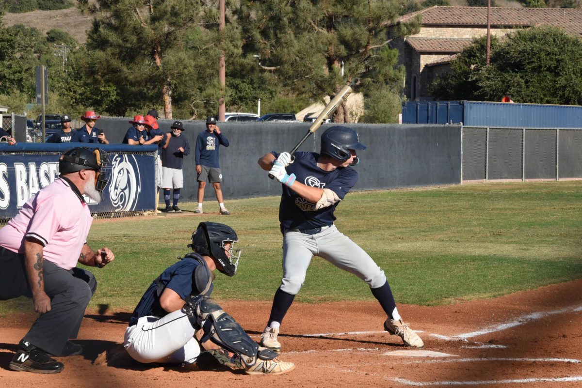 Lined up on the plate, Hudson Doss (11) is ready to swing. The boys baseball program held a world series baseball event and played against one another. Ultimately, ‘Team Kessler’ won the World Series title for the year.