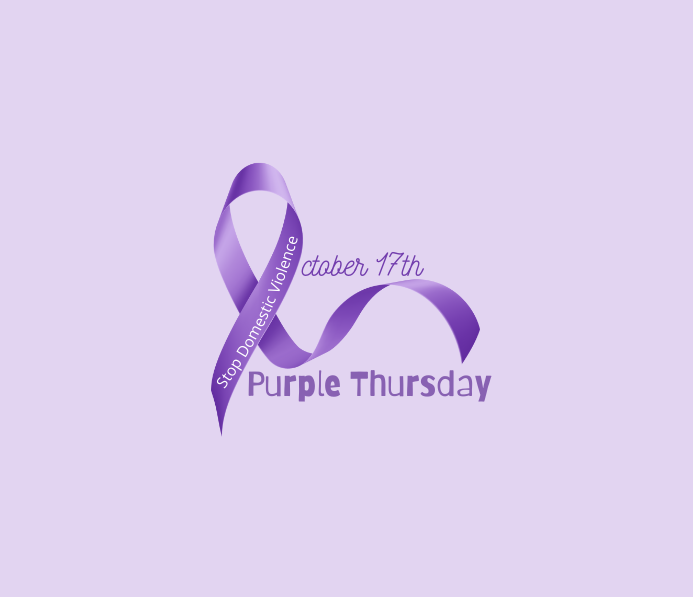 October is Domestic Violence Awareness and Prevention Month. Resting on October 17th, “purple Thursday” brings light to instances of domestic violence anywhere around the world. If an intimate partner is hurting or trying to control you, do not hesitate to speak out for your safety.