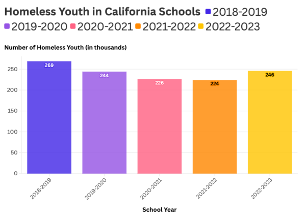 Youth homelessness in California is rising after two years of it being at a low, but is often overlooked. Homeless youth face many challenges, including mental health issues, education barriers, and lack of necessities. 