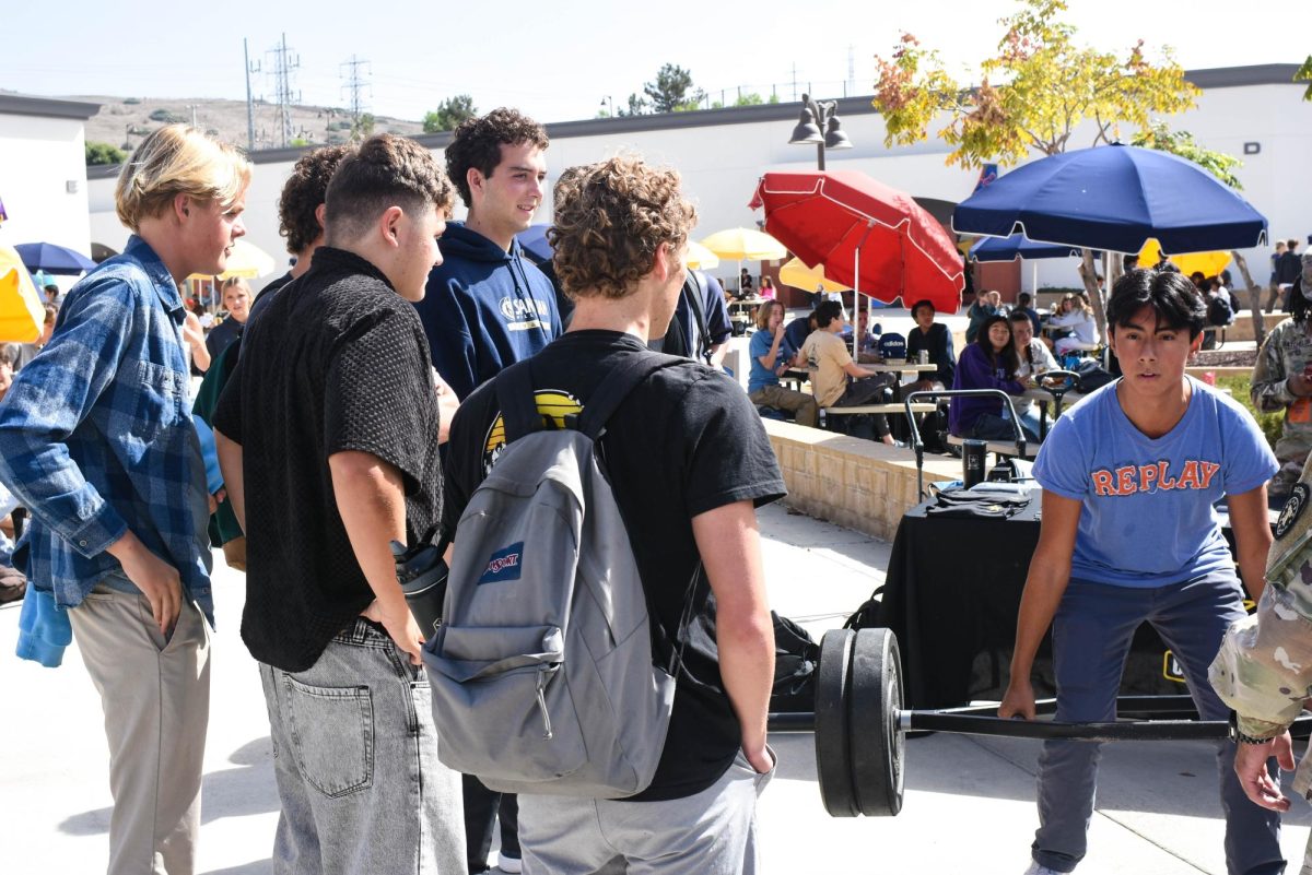  In an effort to help the high schoolers of SJHHS find their ideal career path, local military members visited the campus during Ride For Your Future week. Students were able to show off their strength as others cheered them on.