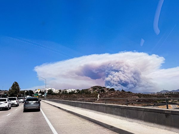 On September 9th 2024, a wildfire surged through Orange and Riverside. The fires covered 23,526 acres and almost lasted a full month before its full extinguishment on October 5th 2024. Photo by Cameron Morrissey