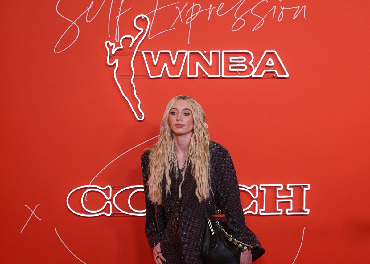 Paige Bueckers on the orange carpet before the 2025 WNBA Draft at The Shed at Hudson Yards. Prior to the draft, she led her team, UCONN, to victory in the National Championships. Mandatory Credit: Vincent Carchietta-Imagn Images