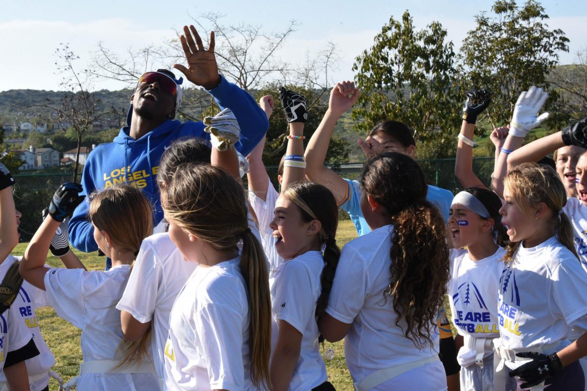 Held at Vista Del Mar K-8, the Los Angeles Rams and club flag football team 'South OC Wave', join forces and collaborate in the first ever Orange County Rams youth performance camp. Players were coached by both Rams staff and high school girls, in hope of inspiring the future generation of female athletes. 