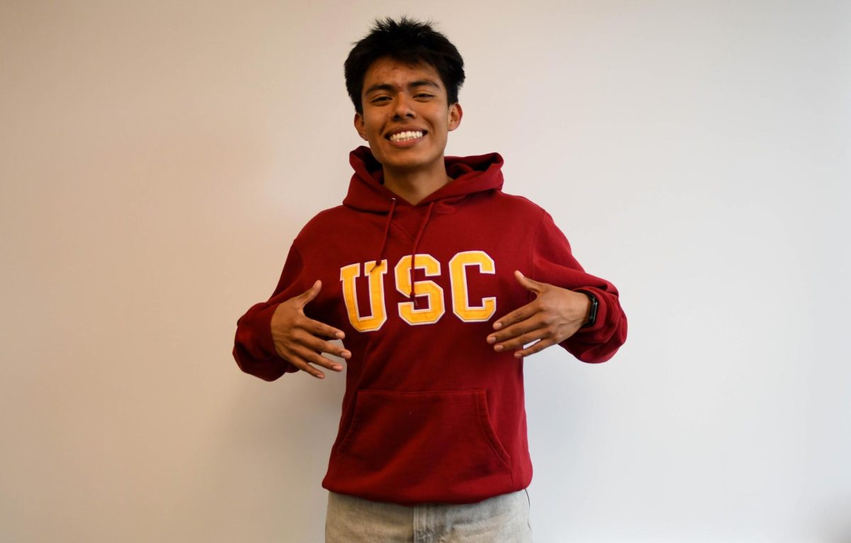 Matthew Cortes (12) looks forward to studying aerospace engineering at the USC Viterbi School of Engineering, after receiving a full ride scholarship from the Angels Baseball Foundation.