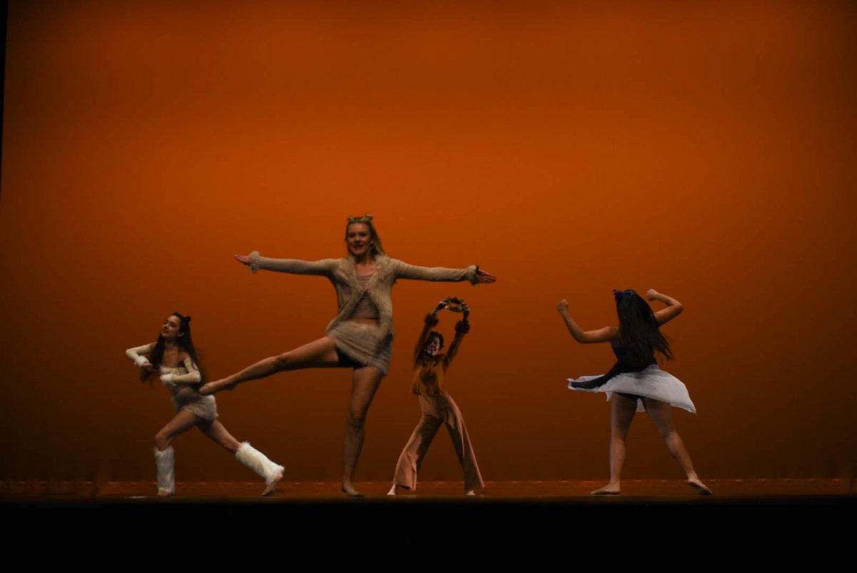 With the different performances for the most recent dance show, a version of The Lion King was performed. As Nala on the far left is Sophia Severson (12) and Holly Brando (12) as Simba in the center. With more in depth photos of the Student Choreo Dance Show, check out The Express website for the slideshow.