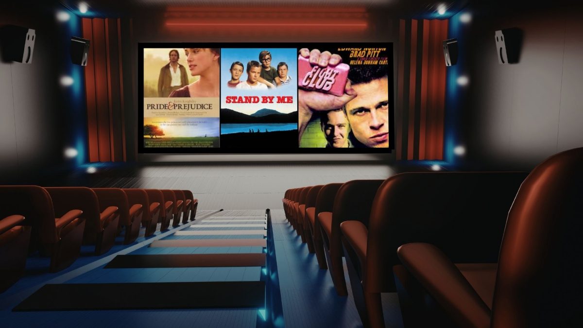 Come to the theaters to see the many cult classics back on the big screen. The big three are Stand by Me (1986), Pride and Prejudice (2005), and Fight Club (1999). Movies are brought back into the theaters to produce more revenue, and give so many people a chance to see their favorite movie back on the big screen.