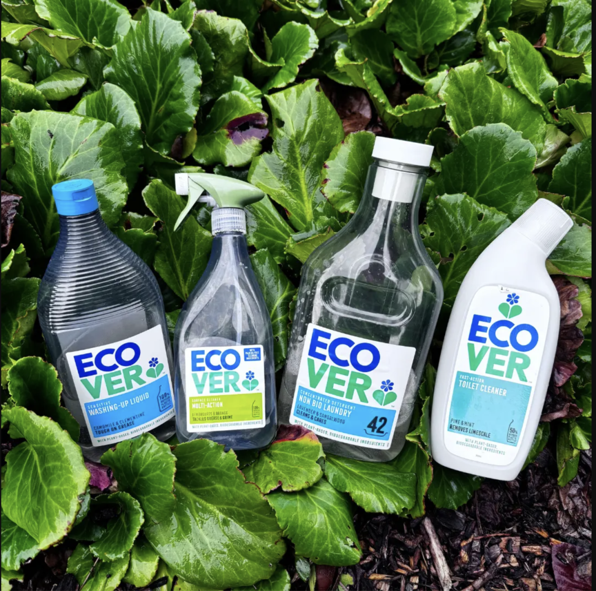 Ecover is a home cleaning brand with a mission of making Earth a cleaner place, with safe chemicals, and biodegradable packaging. 